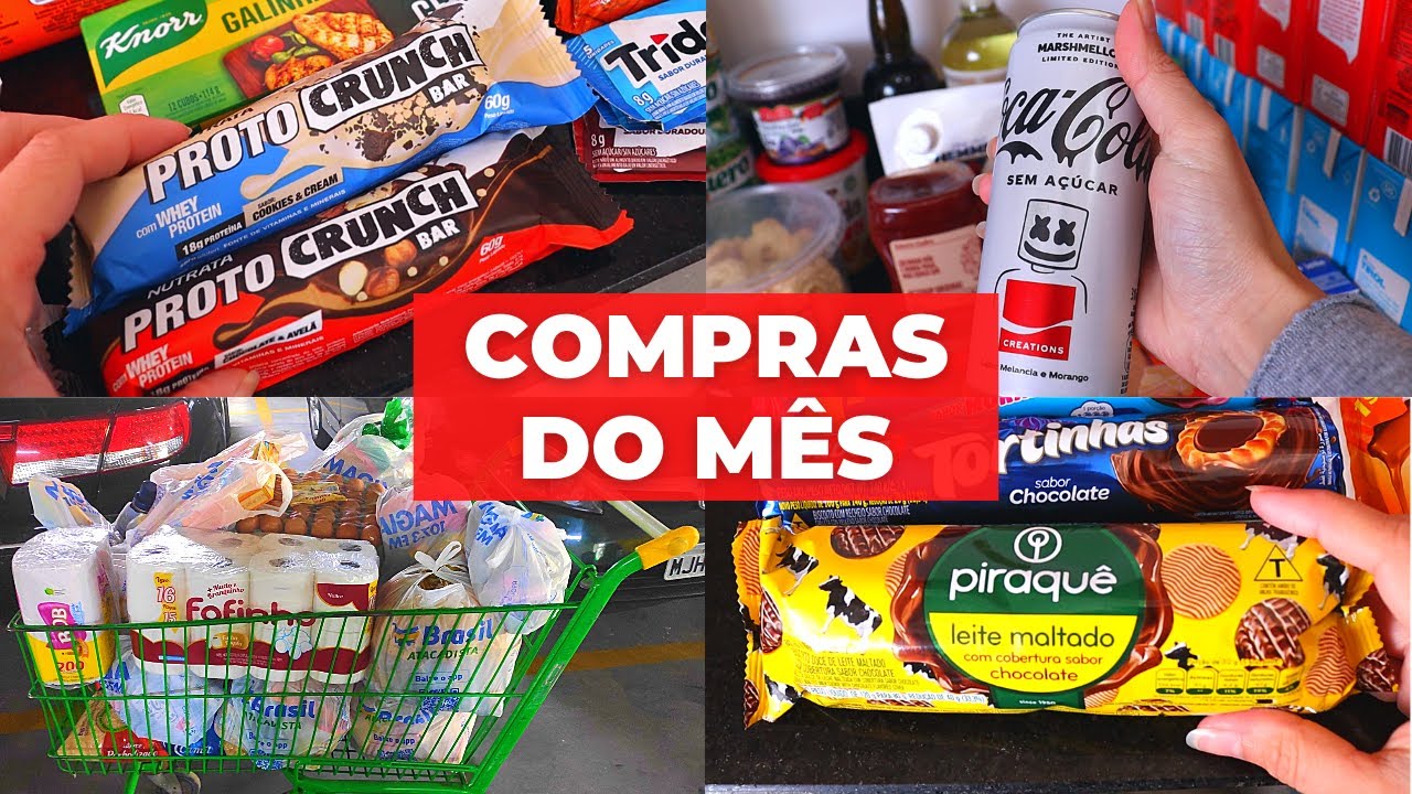 COMPRAS DO MÊS COMPLETA EM ATACADO - MUITAS NOVIDADES: NOVA COCA COLA, PIRAQUÊ, DOWNY + VALOR TOTAL