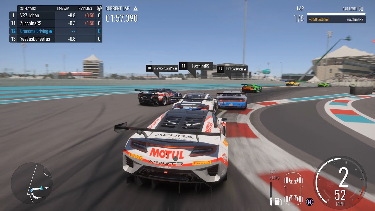 Racing in Yas Marina Online For The First Time (Forza Motorsport)