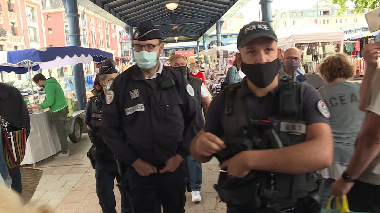 Un contrôle renforcé des masques en centre ville de Rouen
