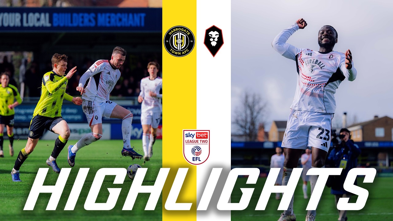 THREE WINS IN A ROW 🥳 | Harrogate Town 0-1 Salford City | League Two Highlights