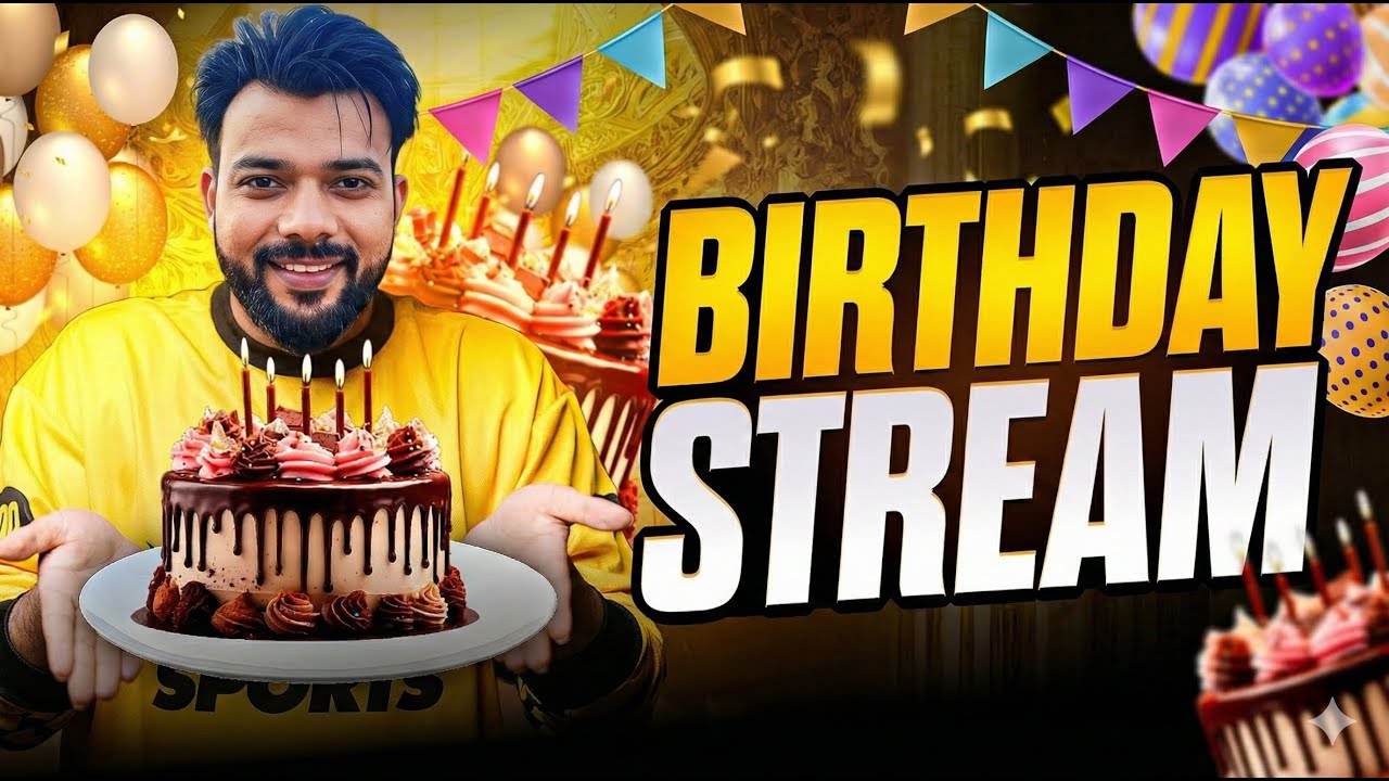 🔴BGMI  birthday stream ! 