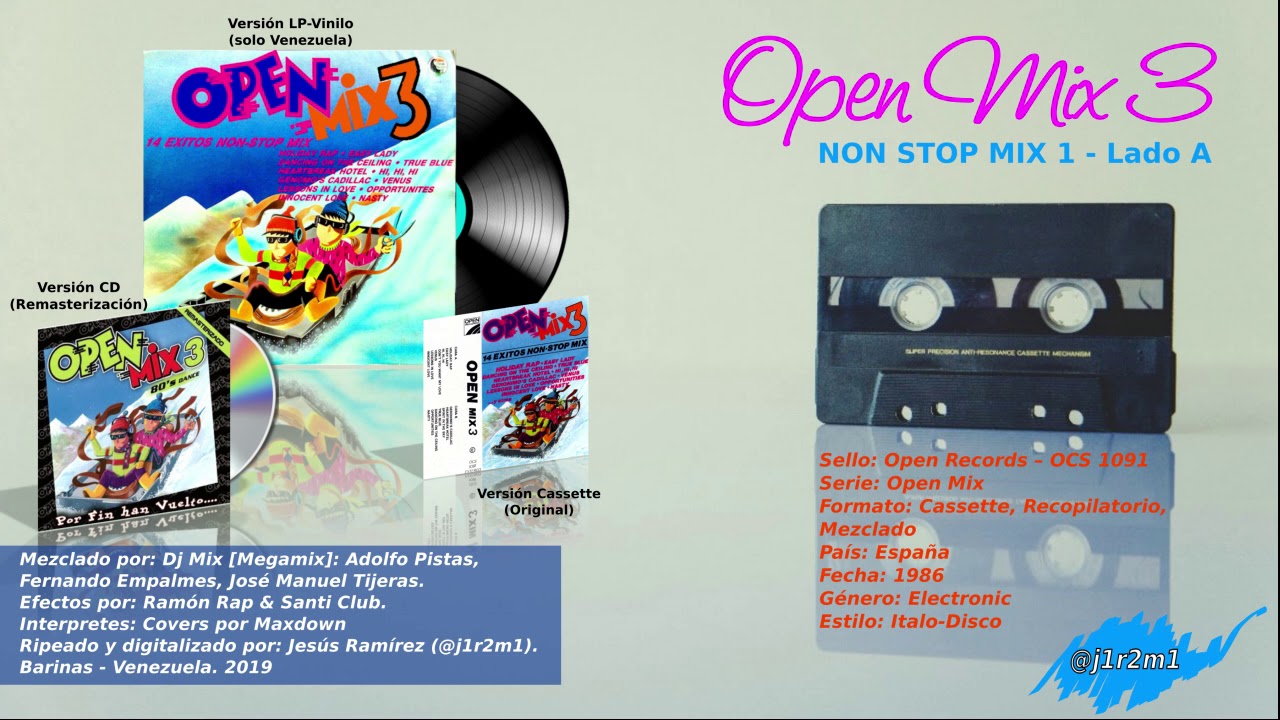 Open Mix 03 - Non Stop Mix 1, Cara A (1986)