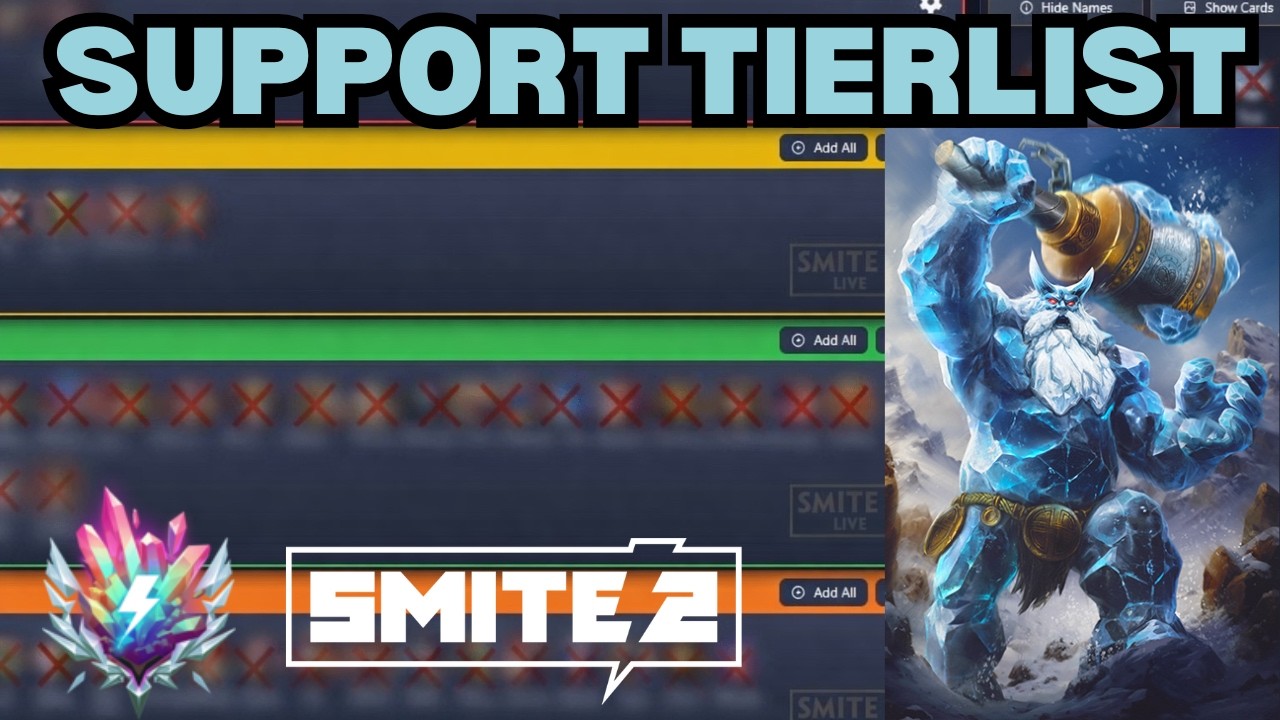 Smite 2 Tierlist Support By a Pro Support!