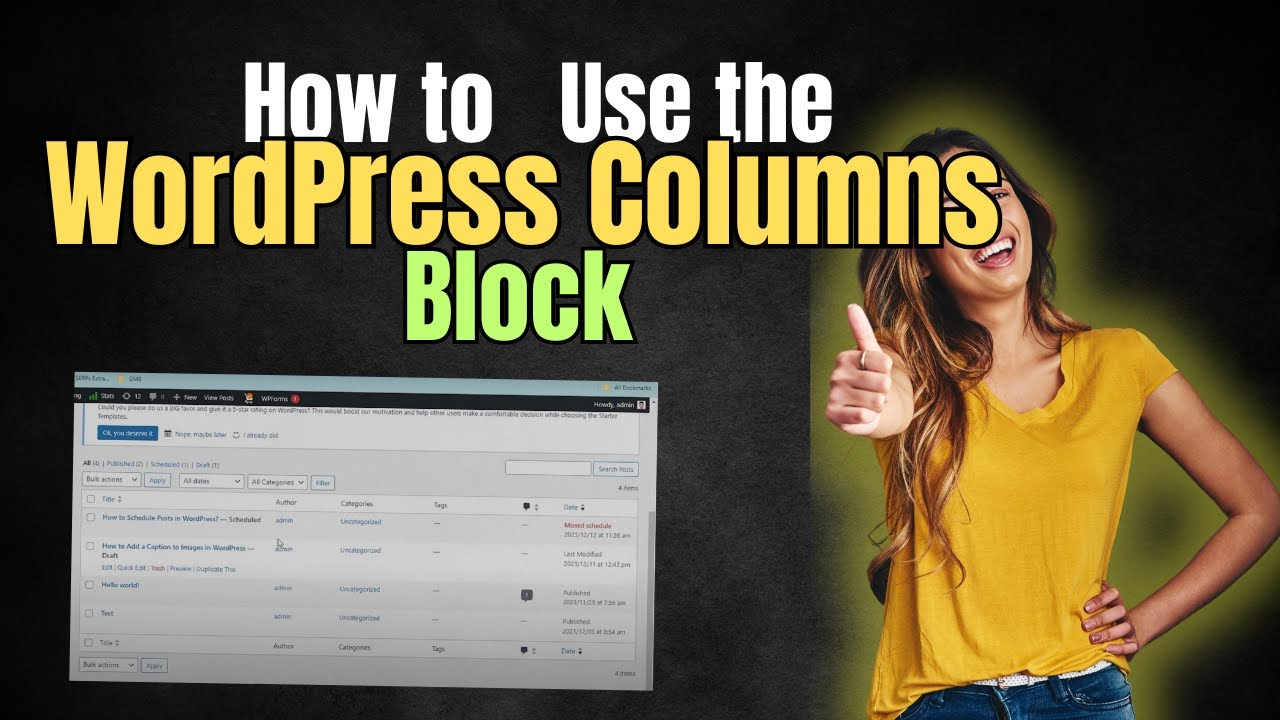 How to Use the WordPress Columns Block