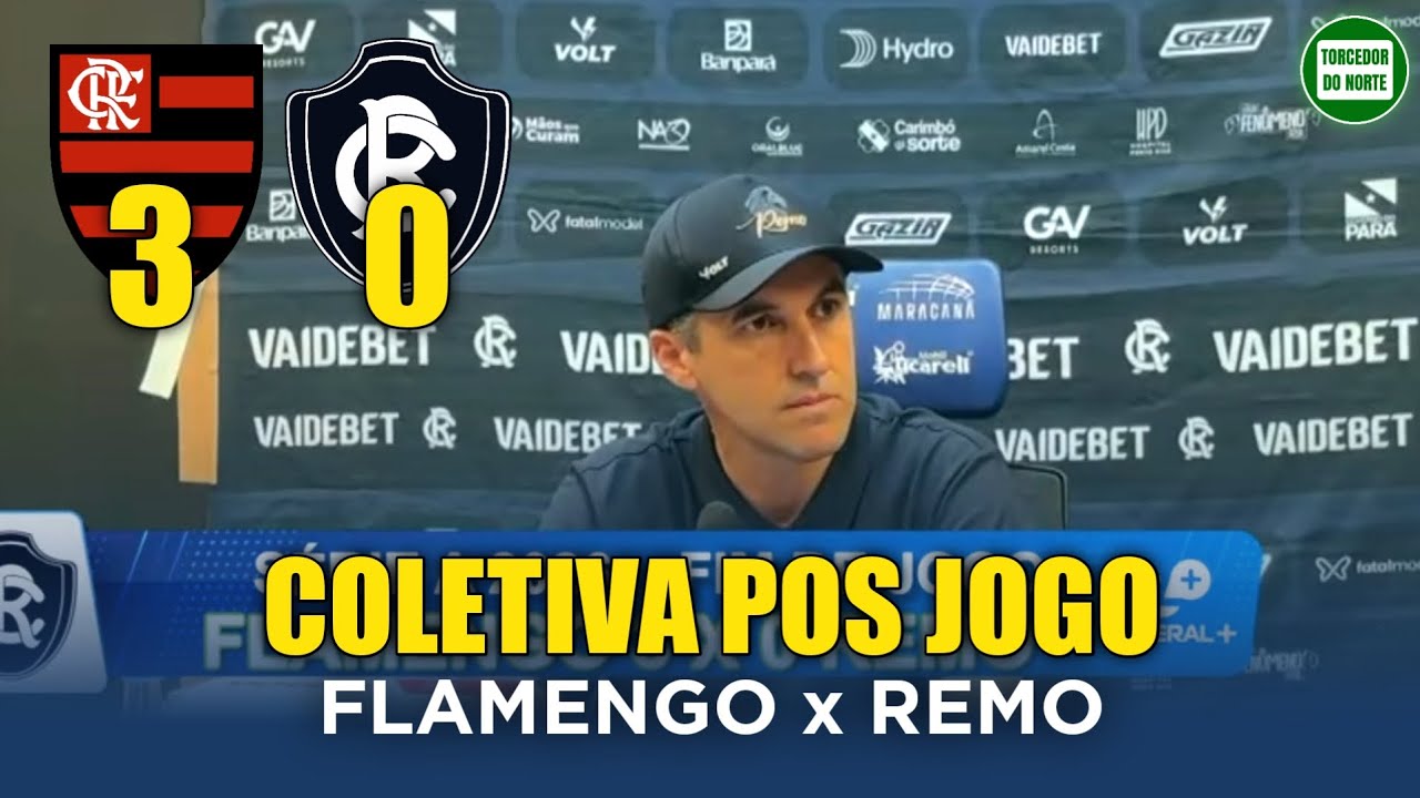 Coletiva do Tecnico Léo Condé | 🔵📉 Clube do Remo perde para o Flamengo e segue sem vencer