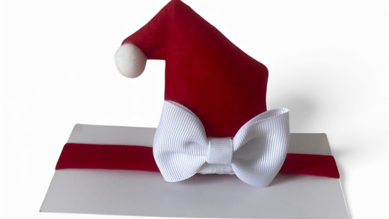 GORRINHO DE PAPAI NOEL 🎅 NA FAIXINHA DE BEBÊ 