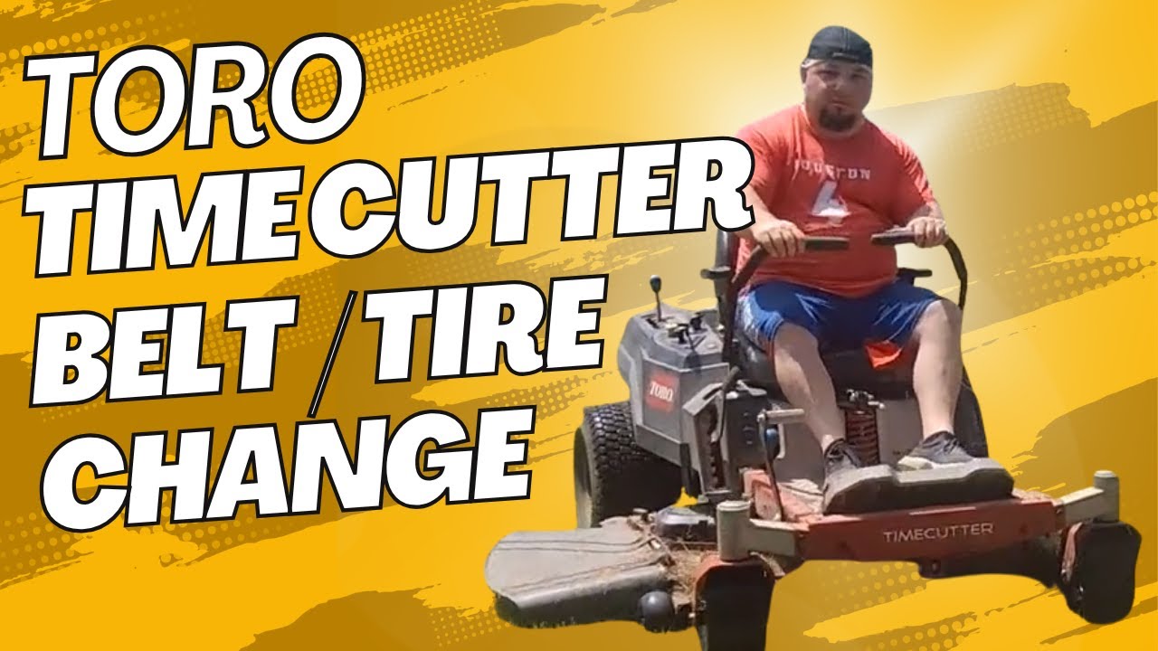 Toro Time Cutter Belt Change and Tire Replacement