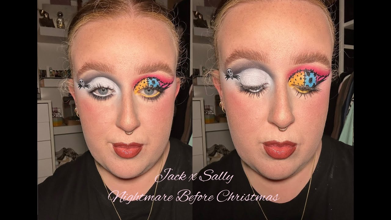 Jack x Sally | Nightmare Before Christmas Eyeshadow | Makeup By Hollie