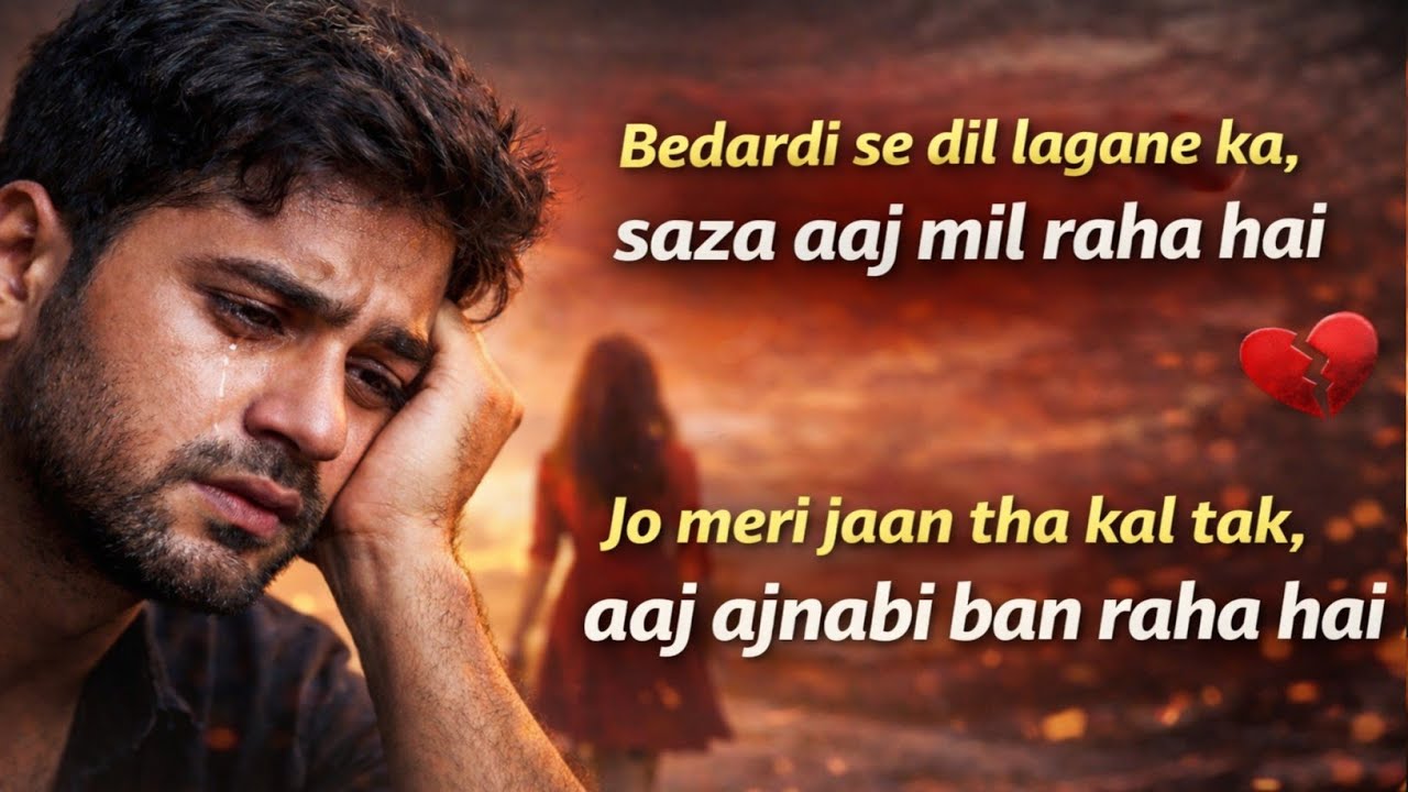 Bedardi se dil lagane ka - Saza aaj mil raha hai - Jo meri jaan tha - Aaj ajnabi ban raha hai