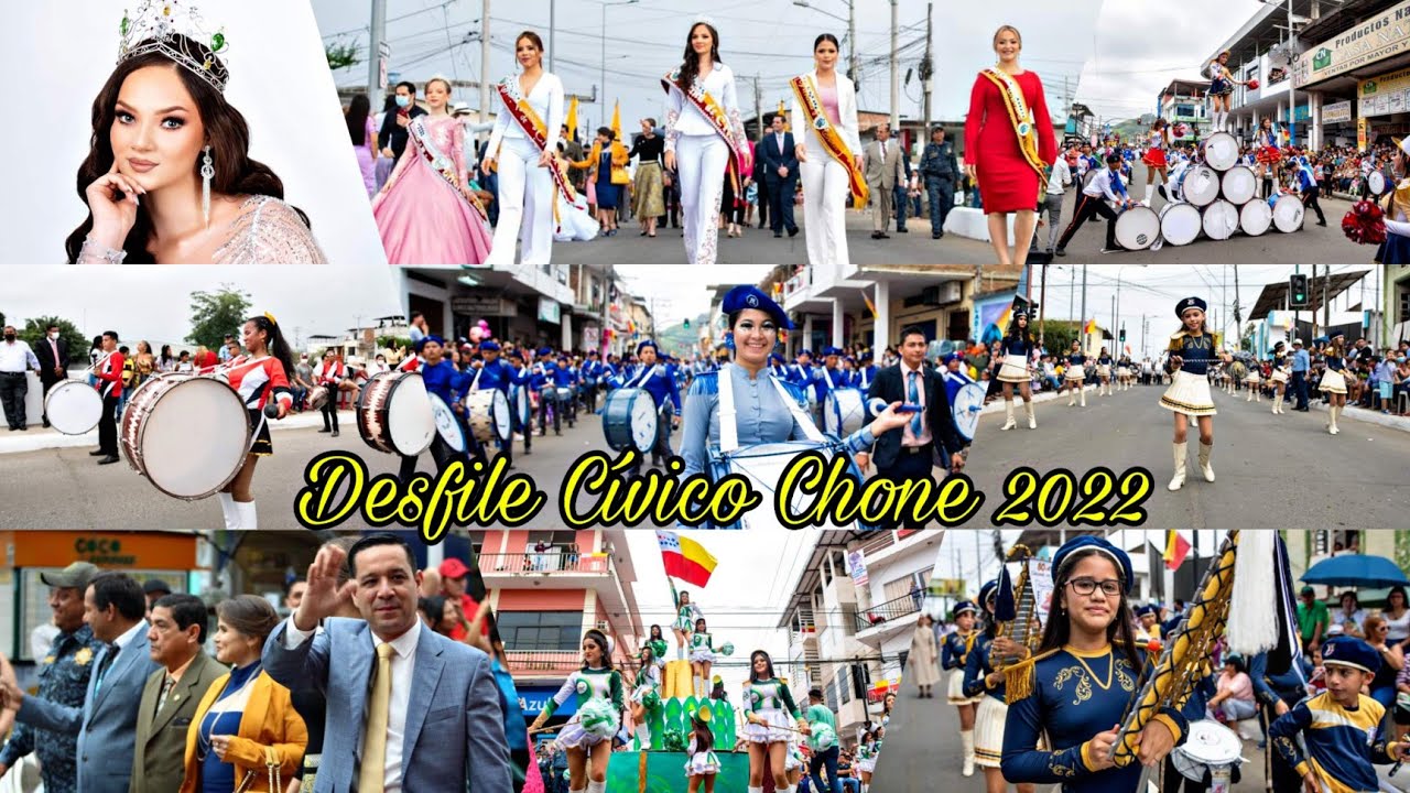 DESFILE CÍVICO DE CHONE 2022 | En Vivo 🔴 | Chone - Ecuador 🇪🇨