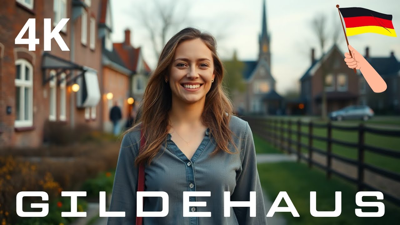 🇩🇪 Walking Through Gildehaus &ndash; Nature & Architecture Blend 🌿 4K tour