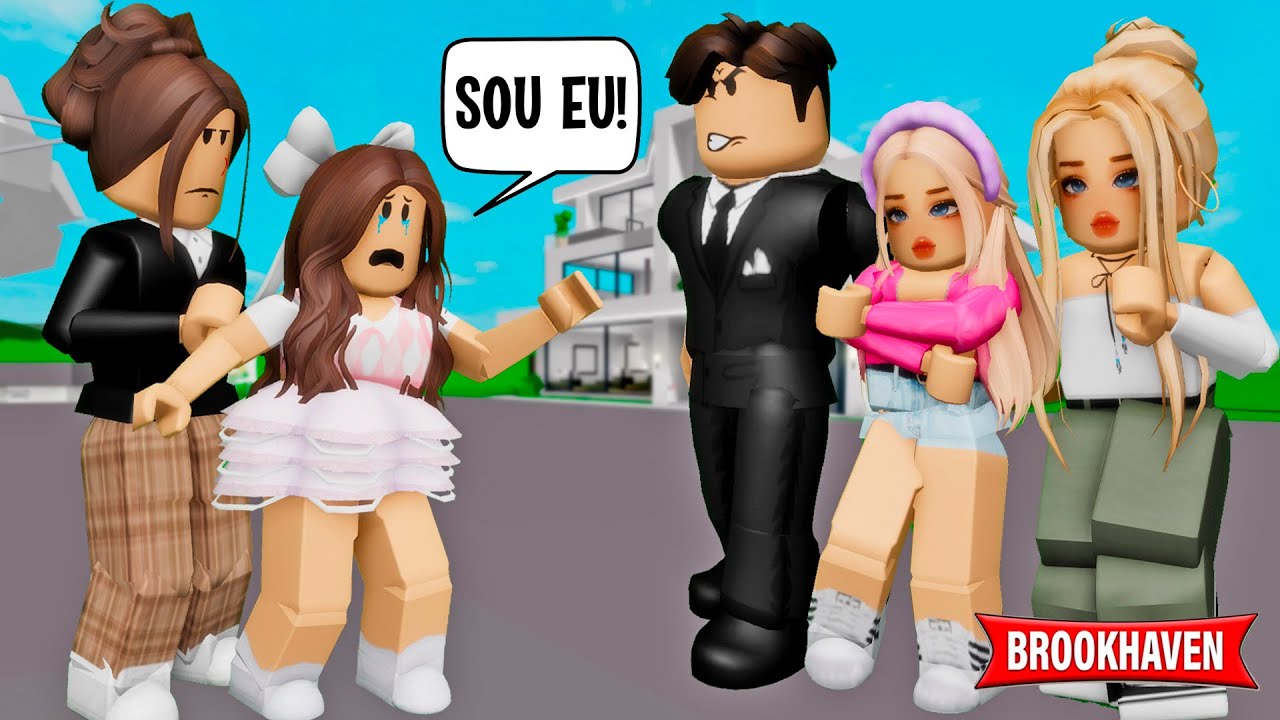 A MENINA ADOTADA POR ENGANO! Historinhas Brookhaven - ROBLOX