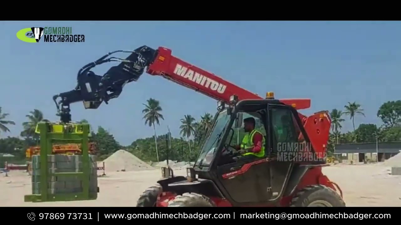 Gomadhi Mechbadger Brick Grapple - Telehandler