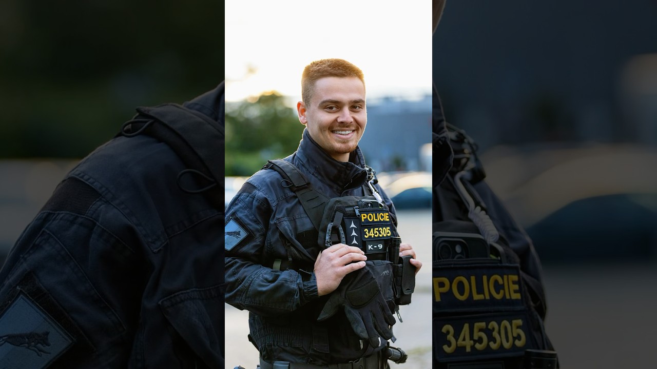 Zaskoczyłem policjanta w Czechach 🇨🇿🫡 #fotografiauliczna #policja #dobrarzecz