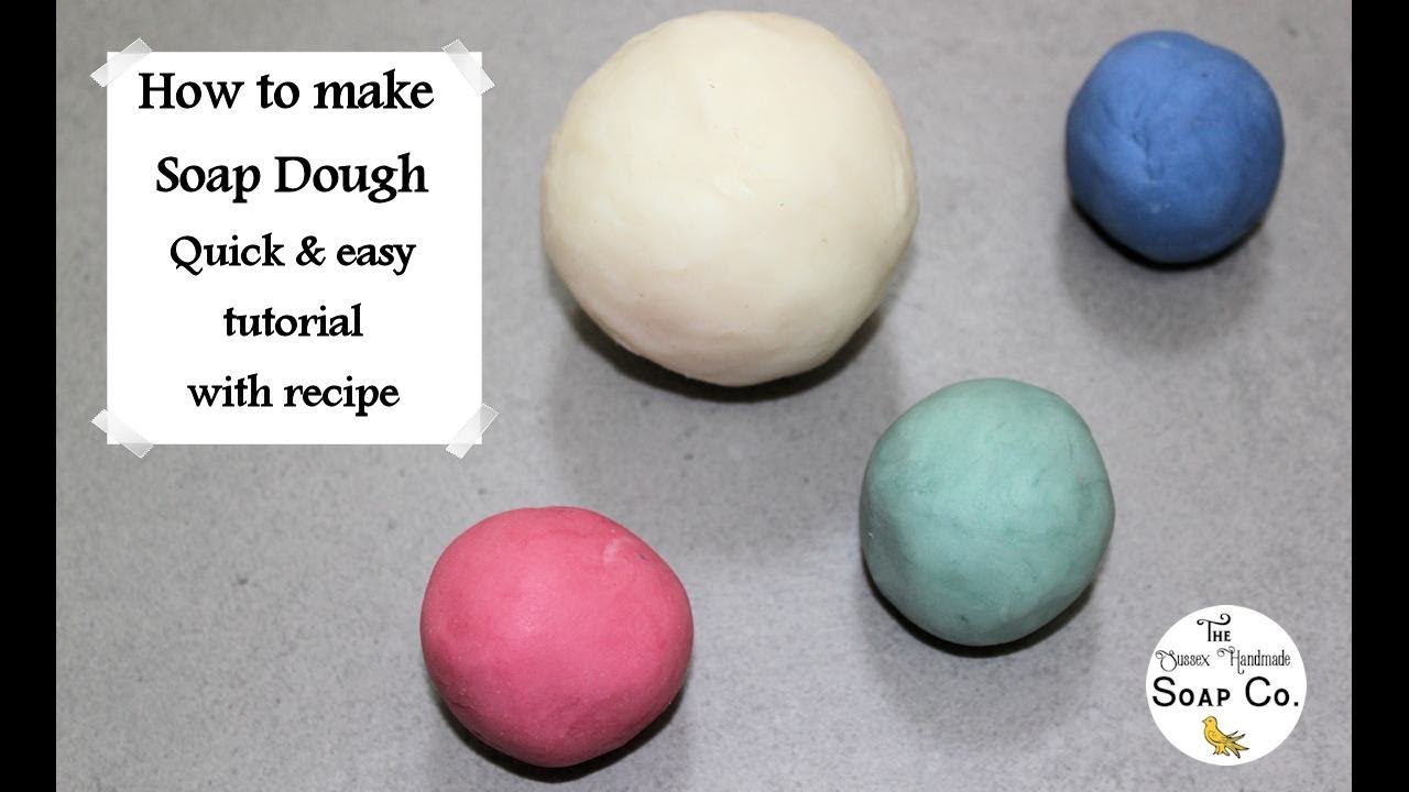 How to make cold process soap dough for modelling, extruding and embeds:  Tutorial with recipe