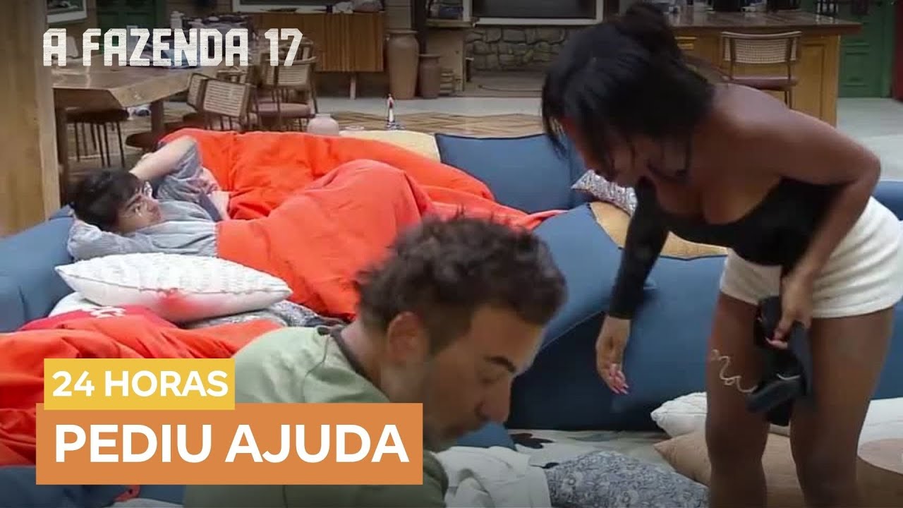 Fabiano perde as lentes de contato, e peões ajudam a procurar: 'Só por um milagre' | A Fazenda 17