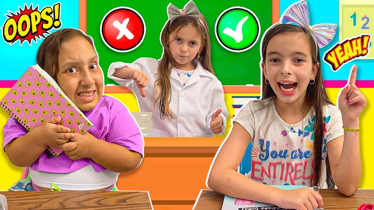 Laurinha e Helena e MC DIVERTIDA e uma História Engraçada a Importância de Estudar ser bom aluno