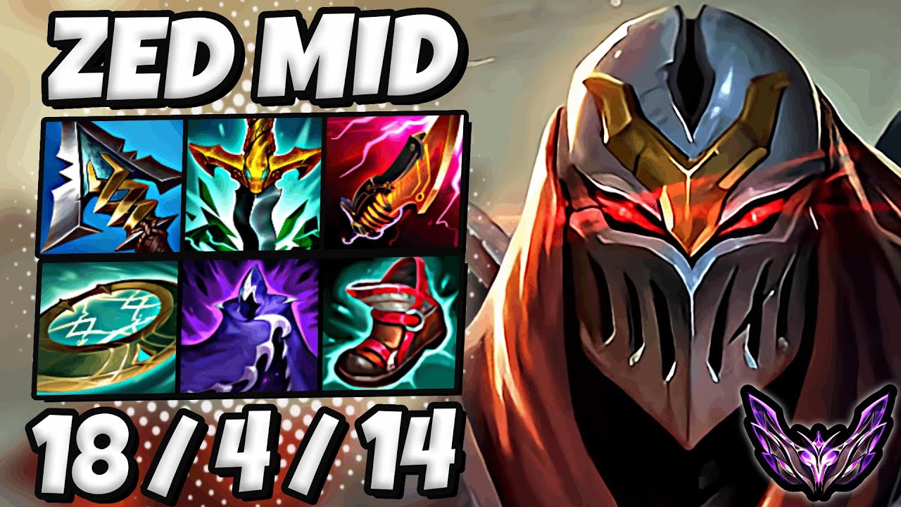 Zed vs LeBlanc MID [ QuadraKill ] Korea Master Patch 25.21 ✅