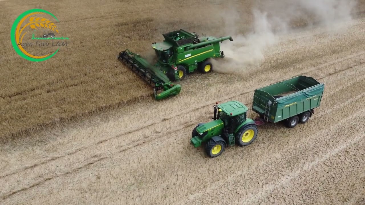 John Deere T670i / 9640i WTS ||| Case Puma / JD 6R ||| PD Považie Považany ||| Žatva Repka 2021