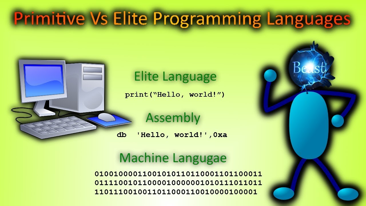 Primitive Vs Elite Programming Languages - introduction to computer science #05