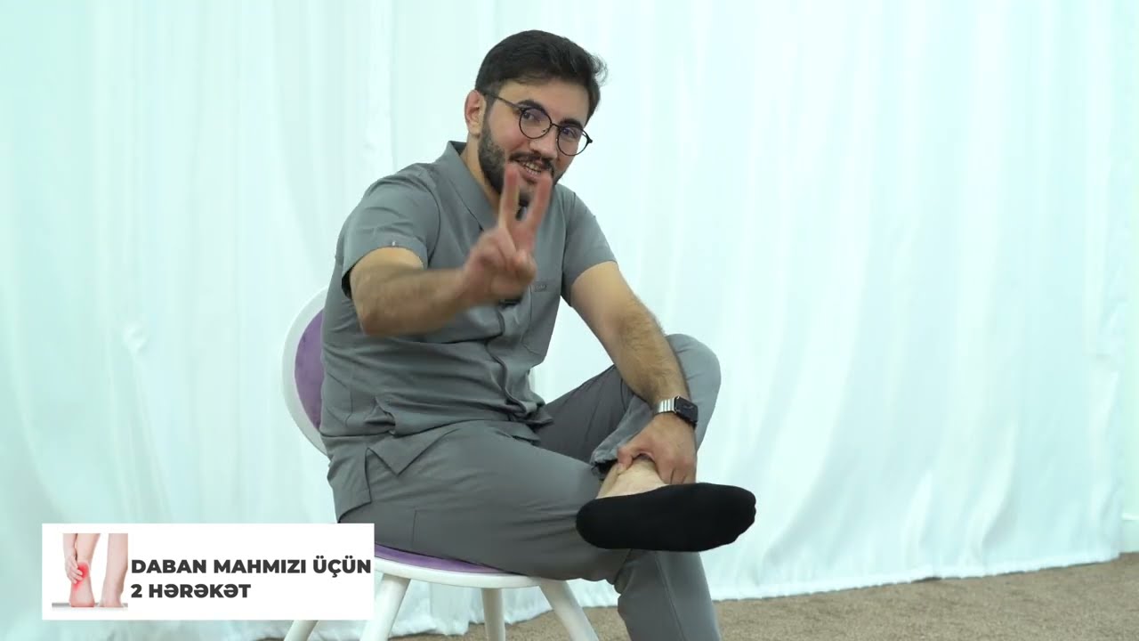 Daban ağrıları üçün evdə hərəkət - daban mahmızı | Vüqar Aslanlı #daban #egzersiz