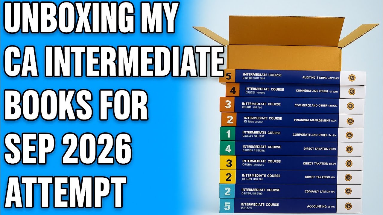 CA Inter Books Unboxing 📦 | September 2026 Attempt | ICAI New Scheme 