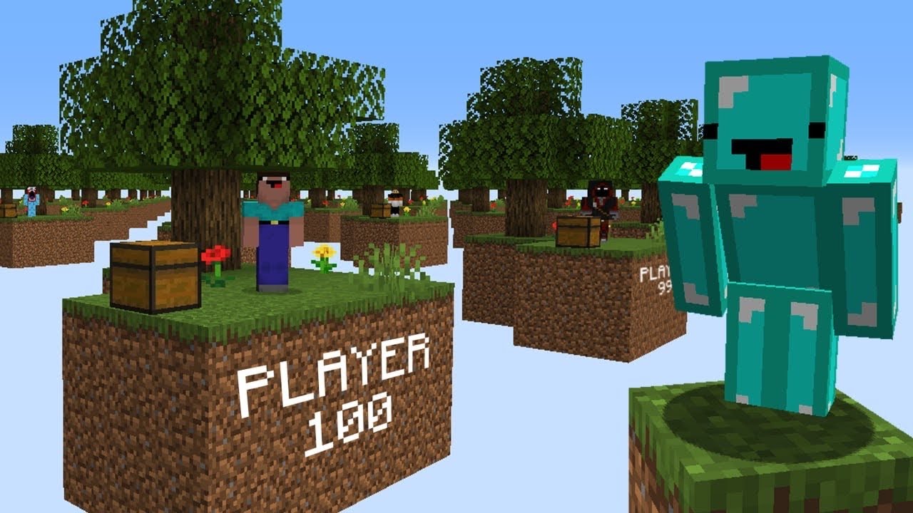 I Hosted a 100 Player Skyblock Challenge!