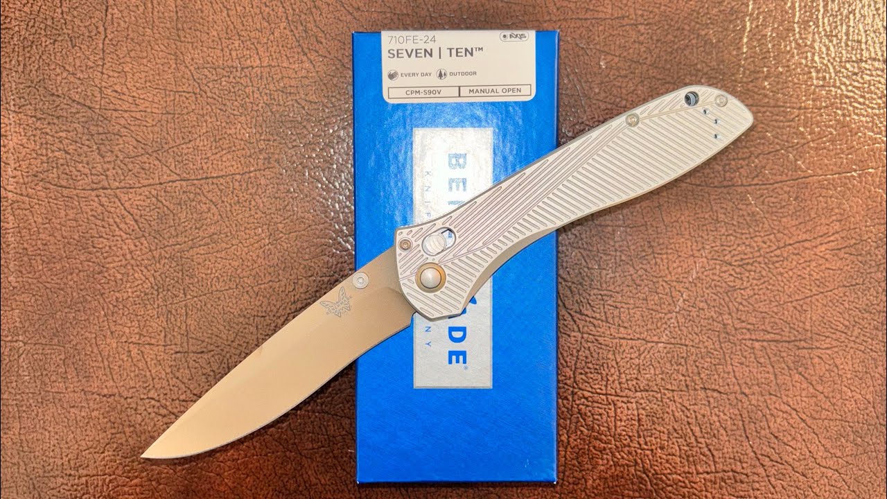 Benchmade 710FE-24 Seven Ten Silver Aluminum Handles Knife Review