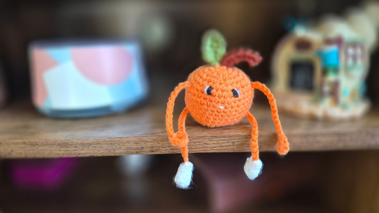How to crochet long limbed fruit step by step tutorialfor beginners!#crochet #Keychain #knitting 