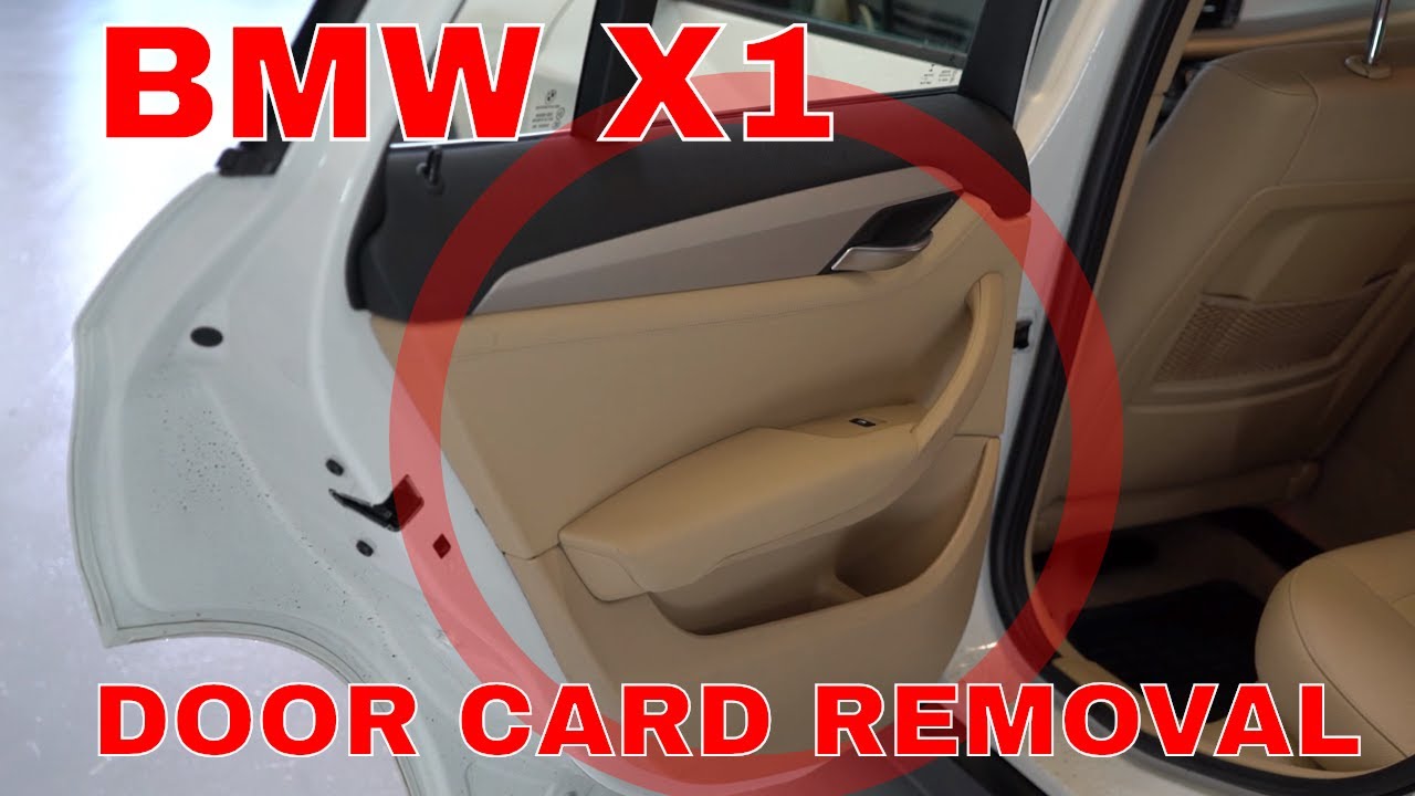 Снятие дверной панели BMW X1