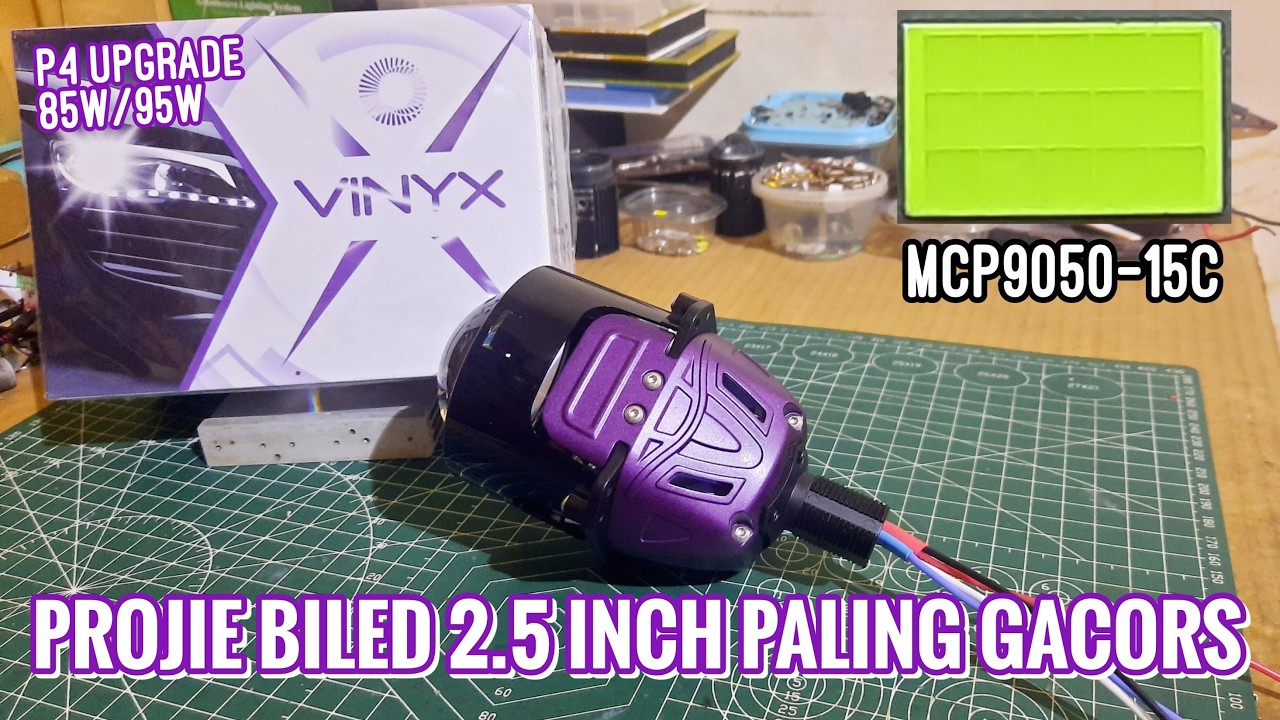 PROJIE BILED VINYX P4 - 2.5 INCH || CAHAYA ASLINYA SAJA SUDAH TERANG, GIMANA KALAU UPGRADE...⁉️