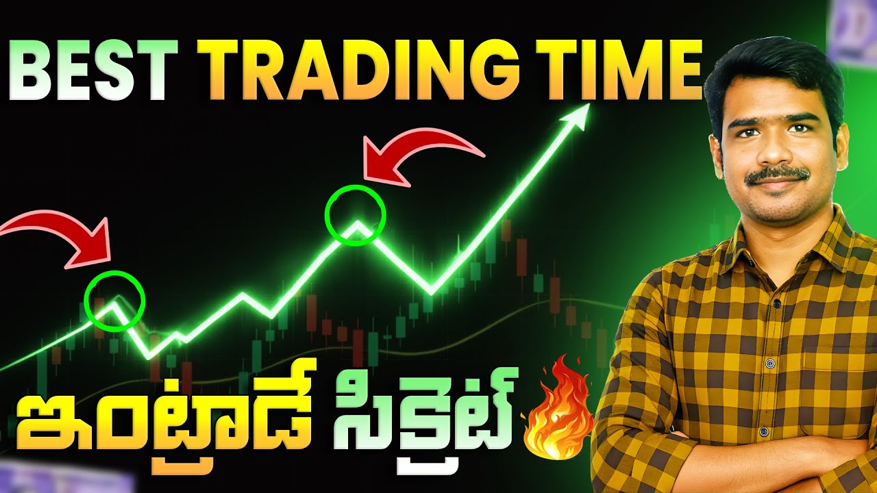 Best Trading Time for Intraday for Beginners  2026 Telugu | Best Trading Time in India