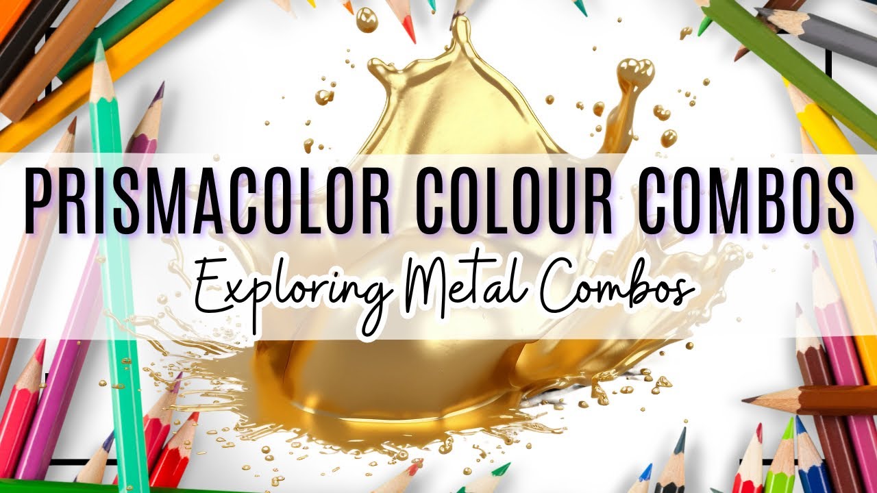 Prismacolor Colour Combinations: Exploring Metals #adultcoloring