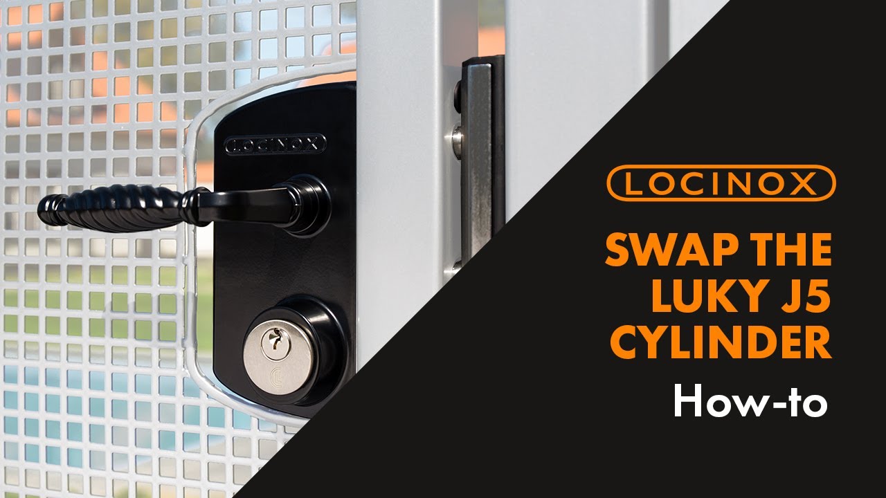 Как заменить цилиндр в замке Locinox LUKY J5 Gate Lock