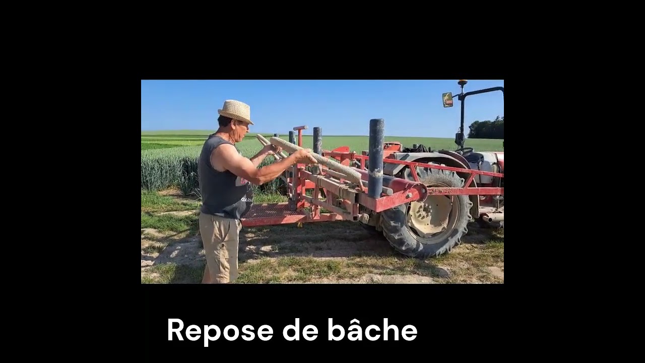 Releveuse de bâche à asperges