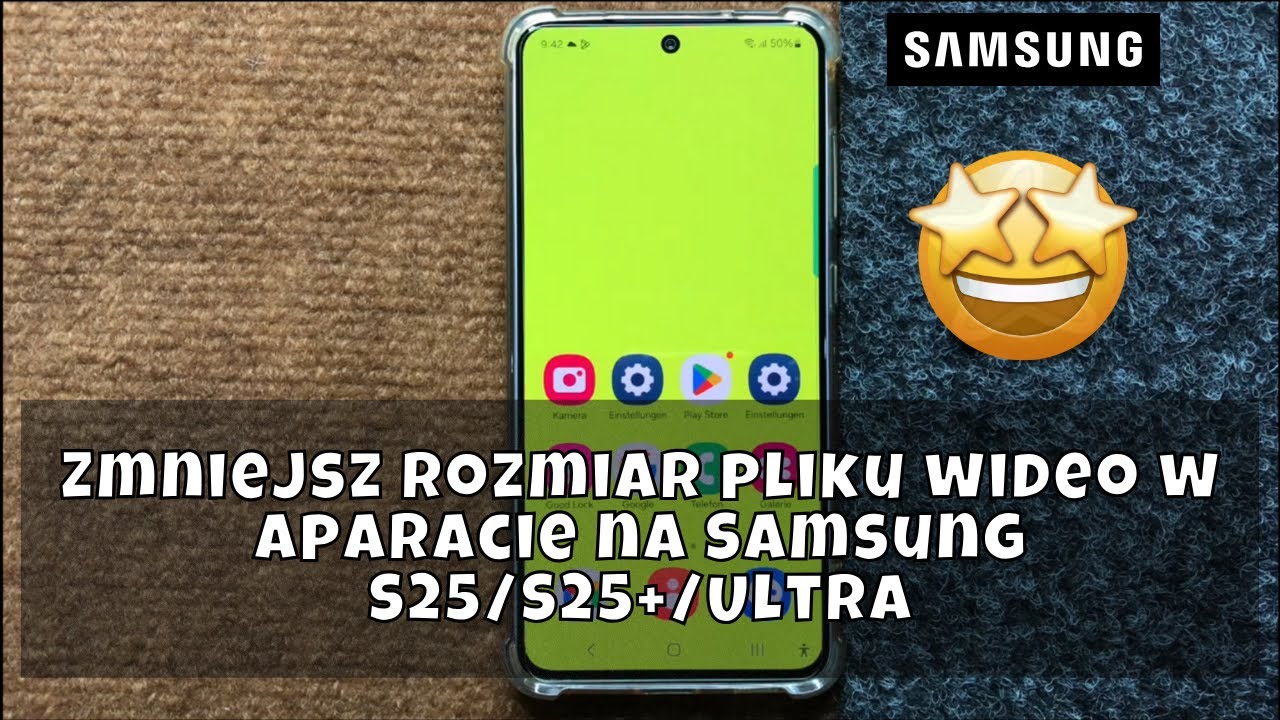 Zmniejsz rozmiar pliku wideo w aparacie na Samsung S25/S25+/Ultra