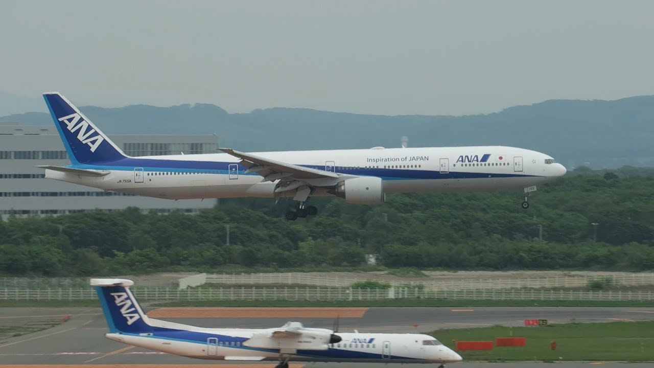 新千歳空港 真昼の大忙し 国内・国際線 離着陸 18機+ シーン1 2018.6