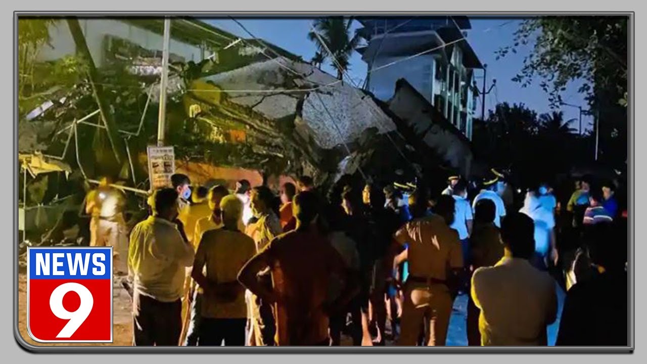 4-storey building collapse caught on cam in Maharashtra