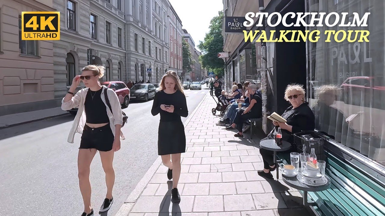 Stockholm - June - Walking Tour - Södermalm - 4K