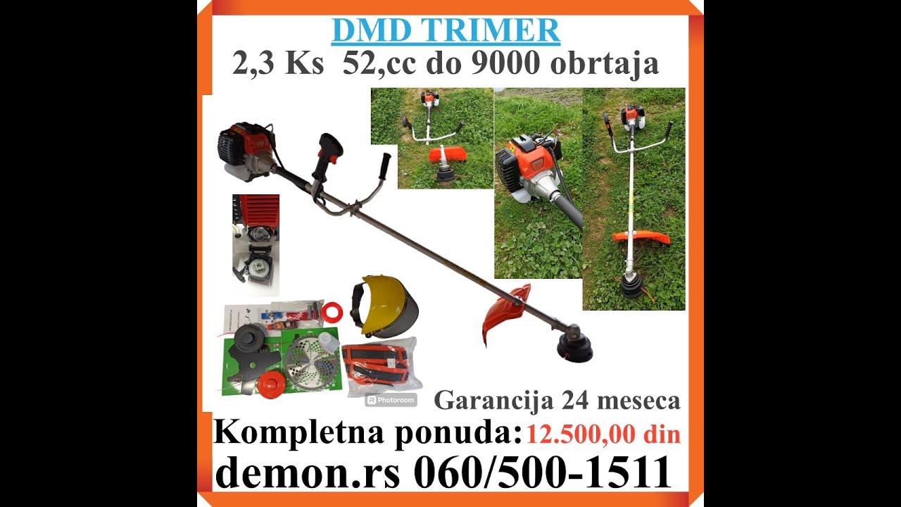 Kako izabrati benzinski trimer za travu za 2024 godi  AGM 520, AGM 525 , DMD