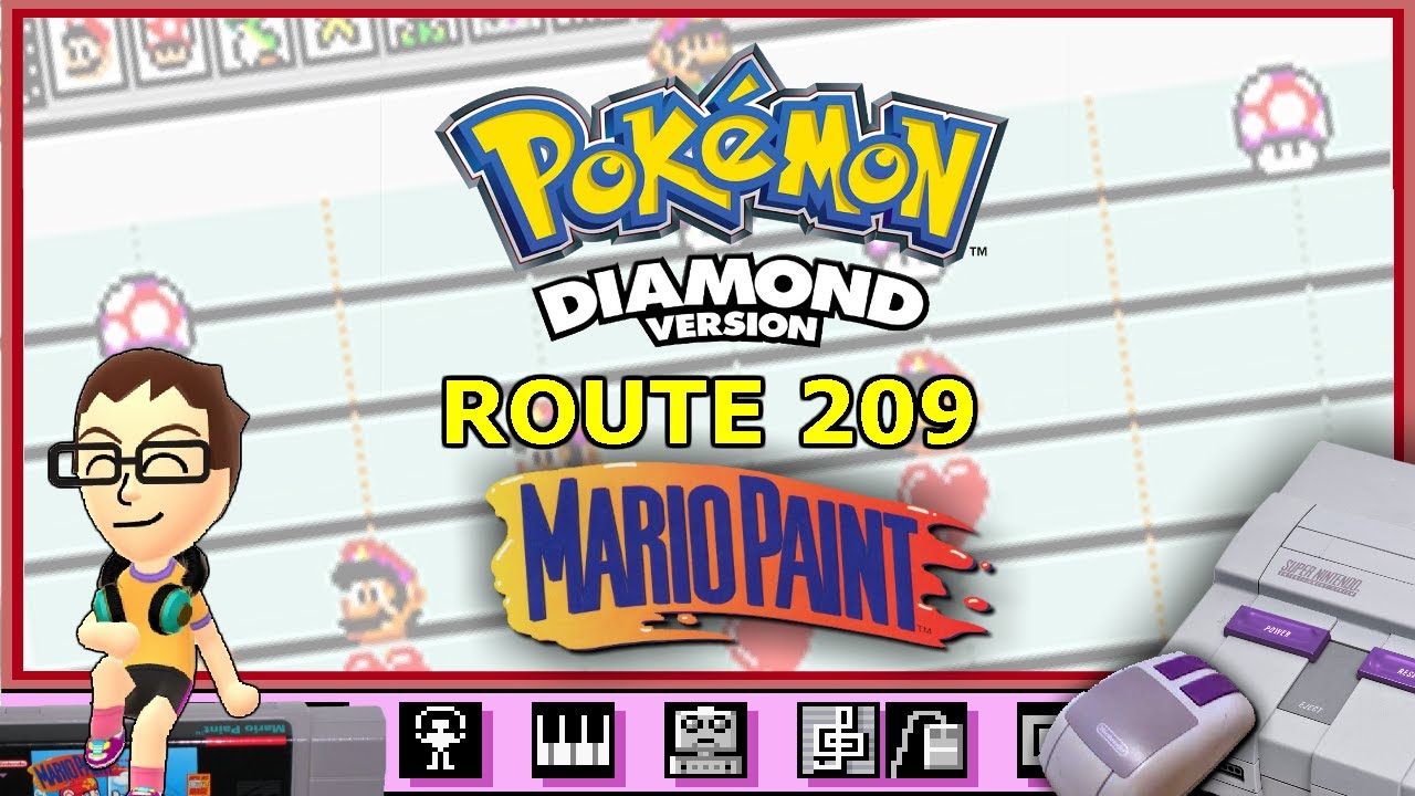 Route 209 from Pokemon Diamond/Pearl on Mario Paint