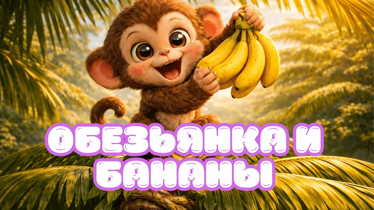 Обезьянка и бананы / шутливая песенка