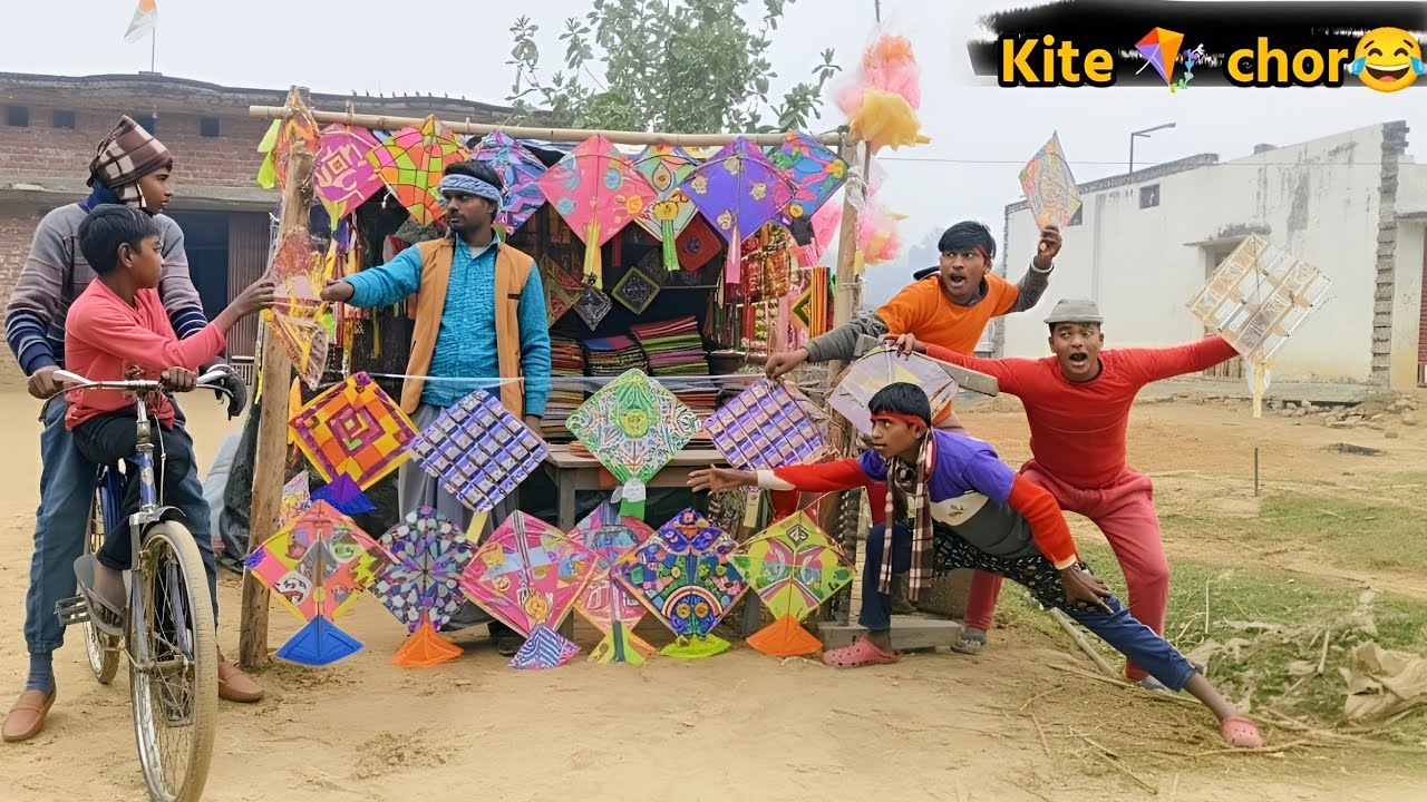 KITE CHOR || 😂 Обязательно посмотрите новое смешное комедийное видео || Bindas Fun Nonstop || 🪁Ко...