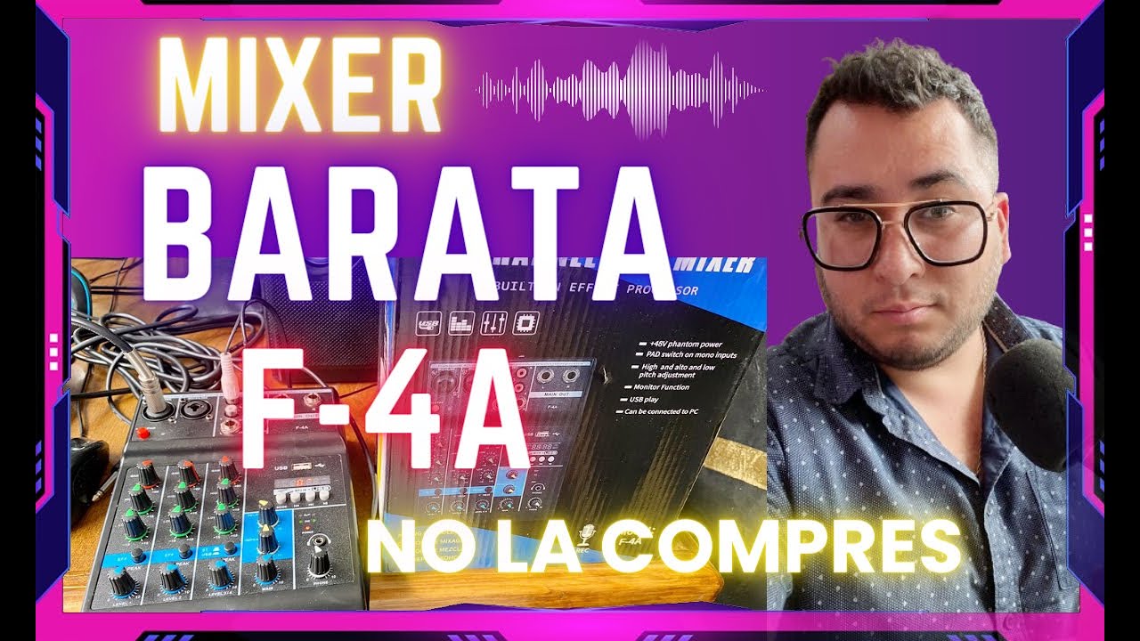 🟥❌🎤 MIXER F-4A  / ¿CONVIENE COMPRARLO?