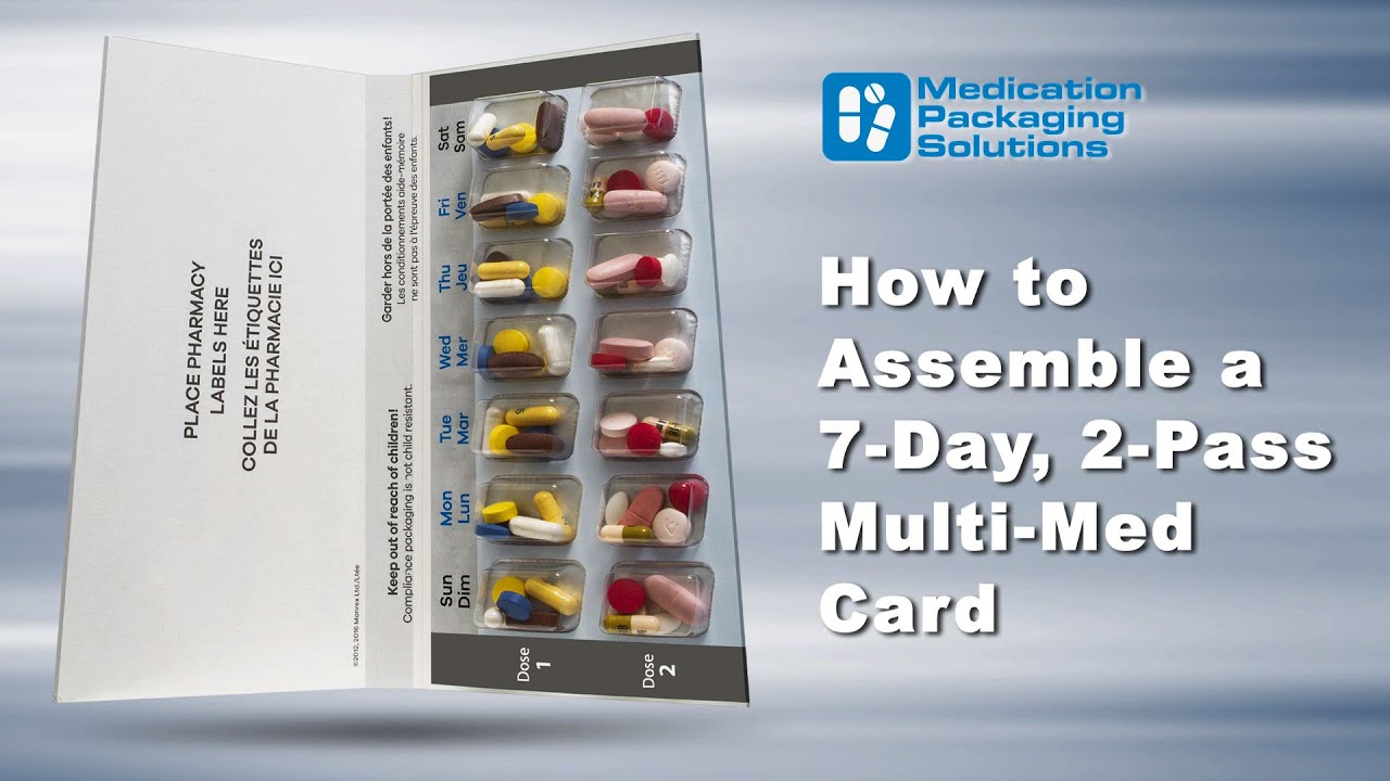 How to Assemble the Manrex 7-Day 2-Pass (2-Dose) Multi-Med Card