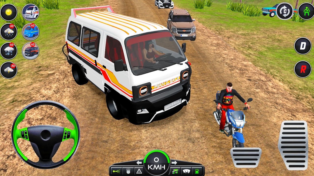 Real Coach Van Driving Games | Public Transport Minibus Offroad Driving VideoGame | Android GamePlay