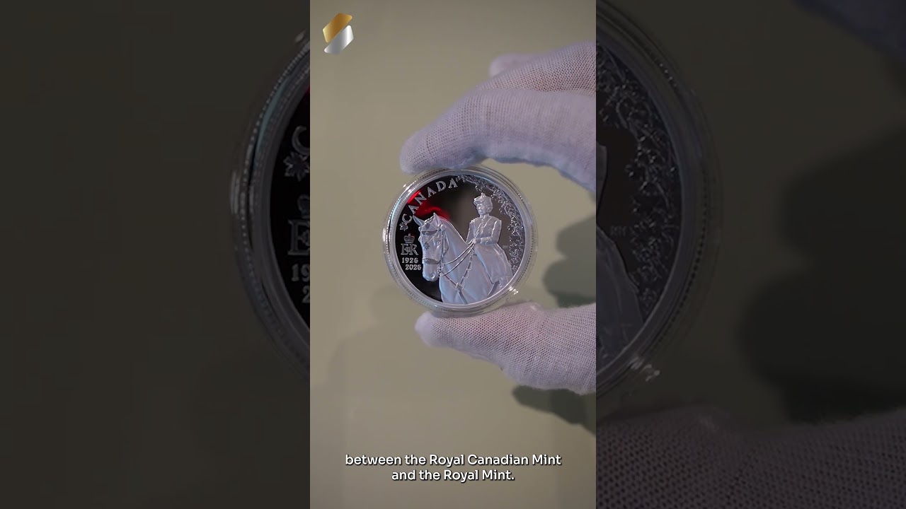 👑 Набор серебряных монет к 100-летию со дня рождения королевы Елизаветы II #шорты