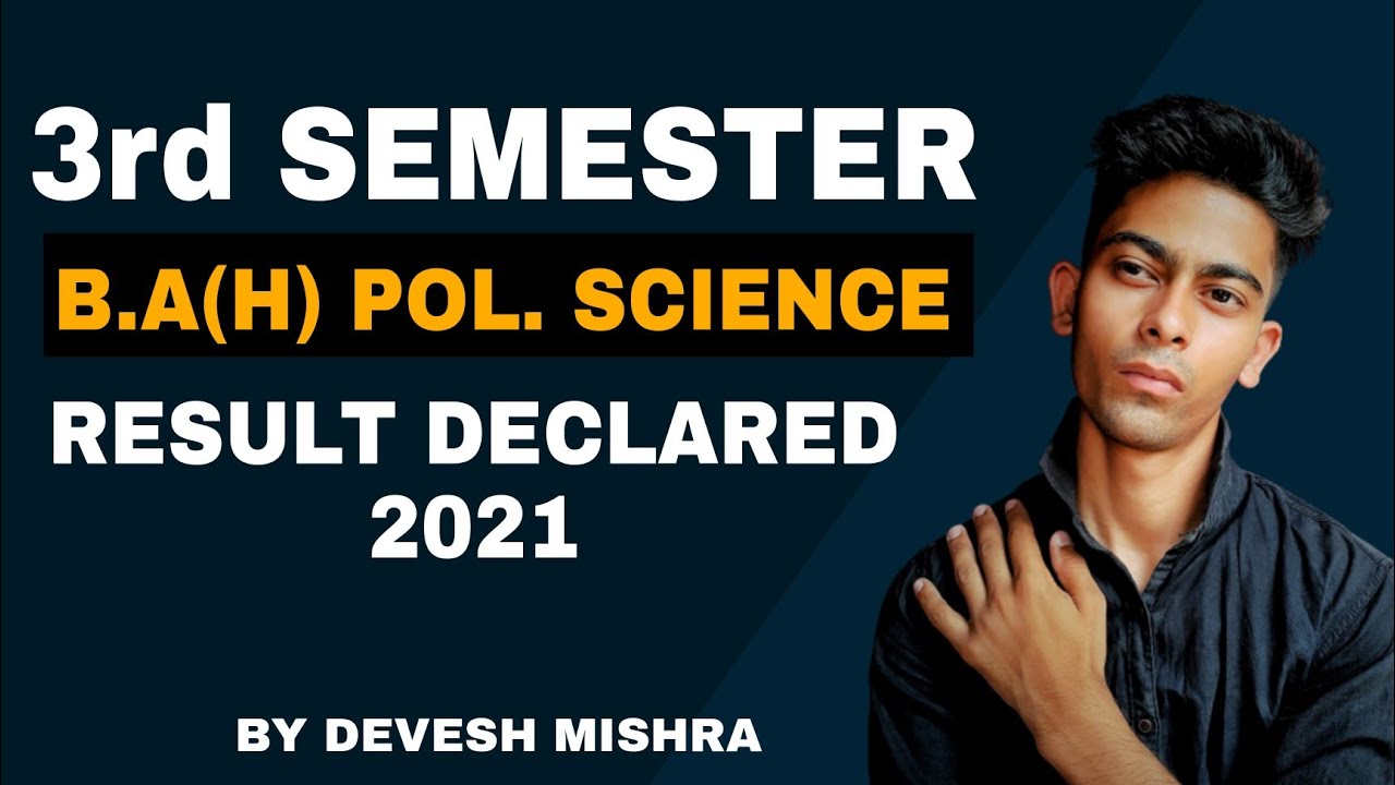 SEM 3rd| B.A(H) POLITICAL SCIENCE RESULT DECLARED 2021| NOV-DEC 2021 | SOL DU | RESULT DECLARED|