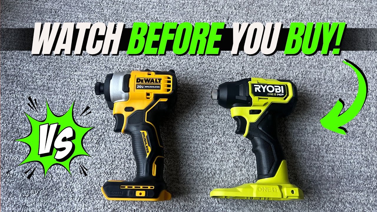 #Dewalt vs #Ryobi Brushless Impact Driver! - Quick REVIEW + Comparison