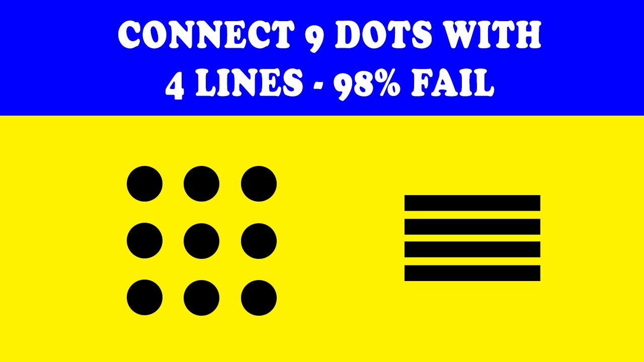 how to connect 9 dots with 4 straight lines |  Adil Rasheed